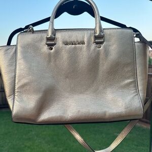 Gold Michael Kors Purse